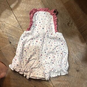 Sailboat Print Baby Romper